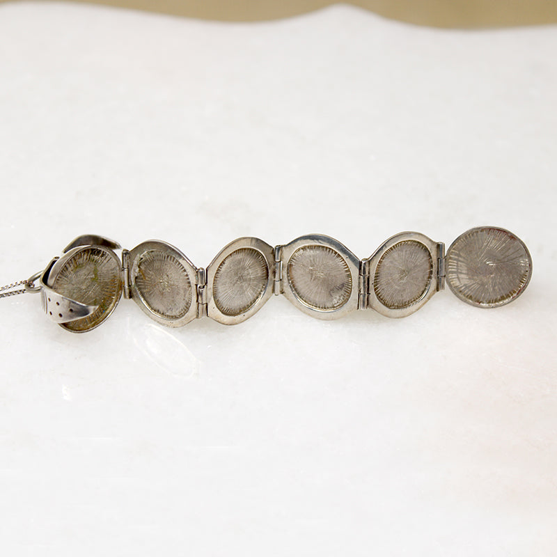 Amazing Edwardian Orb Locket in Sterling Silver