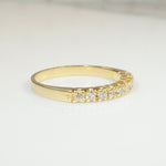 Vintage 18k Gold Diamond Band