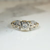 Sweetest 1930s Diamond Buckle Ring