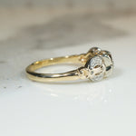 Sweetest 1930s Diamond Buckle Ring