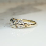 Sweetest 1930s Diamond Buckle Ring