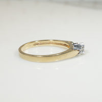 Diamond Trio Two-Tone Engagement Ring