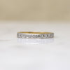 English Deco 18ct Gold & Platinum Diamond Band