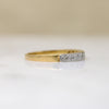 English Deco 18ct Gold & Platinum Diamond Band