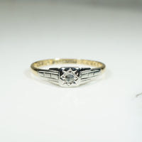 Deco Rose Cut Diamond Engagement Ring