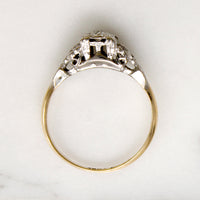 Old European Cut Diamond in Ornate English Ring
