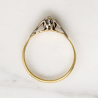 Darling Two-Tone English Diamond Engagement Ring