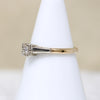Flirty Old Mine Cut Diamond in 9ct Gold & Platinum Solitaire