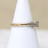 Flirty Old Mine Cut Diamond in 9ct Gold & Platinum Solitaire