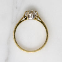 Simply Lovely English Old European Cut Diamond Solitaire