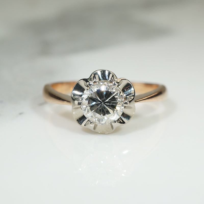Uniquely Beautiful Solitaire Engagement Ring
