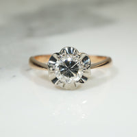 Uniquely Beautiful Solitaire Engagement Ring
