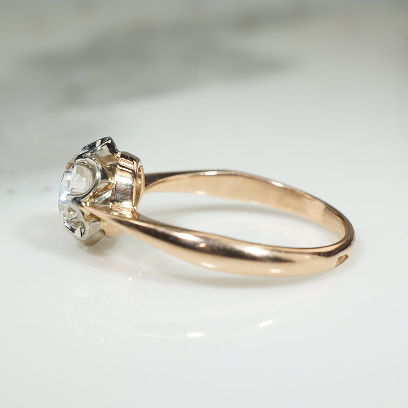 Uniquely Beautiful Solitaire Engagement Ring