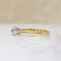 Antique Oval Old Mine Cut Diamond in Revival Ring