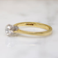 Antique Oval Old Mine Cut Diamond in Revival Ring