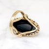 Seductive Deepest Green Bloodstone & Gold Ring