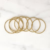 Very Slender Engraved 14k Gold Bands