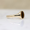 Tiger's Eye in Buttery Gold Signet Ring