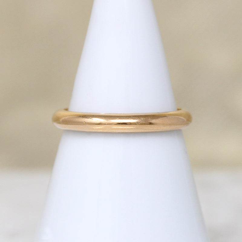 Vintage 18k Gold Band with Swedish Hallmarks