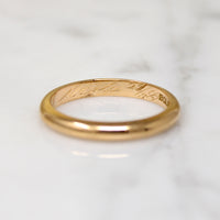 Vintage 18k Gold Band with Swedish Hallmarks