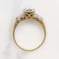 Classic 1940s Two-Tone Gold & Diamond Engagement Ring