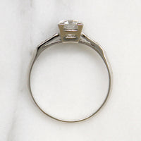 Dazzling Old Euro Diamond in Timeless Platinum Ring