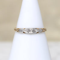 Sweet Heart Two-Tone Diamond Band