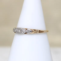 Sweet Heart Two-Tone Diamond Band