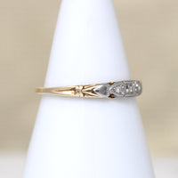 Sweet Heart Two-Tone Diamond Band