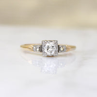Particularly Pretty Diamond & Two-Tone Gold Engagement Ring