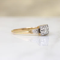 Particularly Pretty Diamond & Two-Tone Gold Engagement Ring