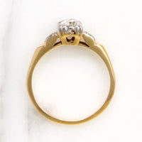 Particularly Pretty Diamond & Two-Tone Gold Engagement Ring