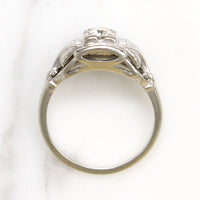 Old European Cut Diamond in 18k White Gold Jabel Ring