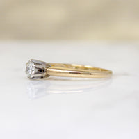 Mid Century .25ct Diamond Solitaire Engagement Ring