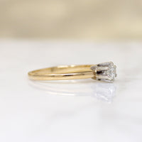 Mid Century .25ct Diamond Solitaire Engagement Ring
