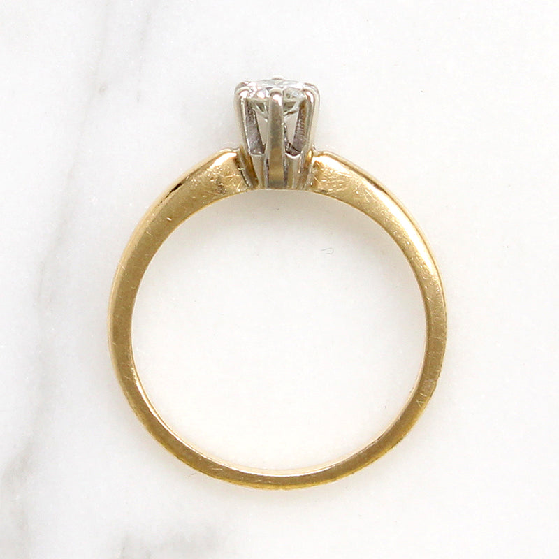Mid Century .25ct Diamond Solitaire Engagement Ring