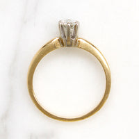 Mid Century .25ct Diamond Solitaire Engagement Ring