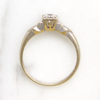 Pretty Retro 18k White Gold & Diamond Engagement Ring