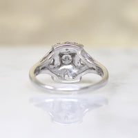 Unusual 1930s Platinum & Diamond Ring