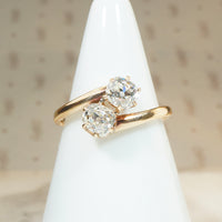 19th Century Toi et Moi Ring with Old Mine Diamonds