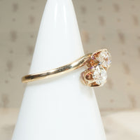 19th Century Toi et Moi Ring with Old Mine Diamonds