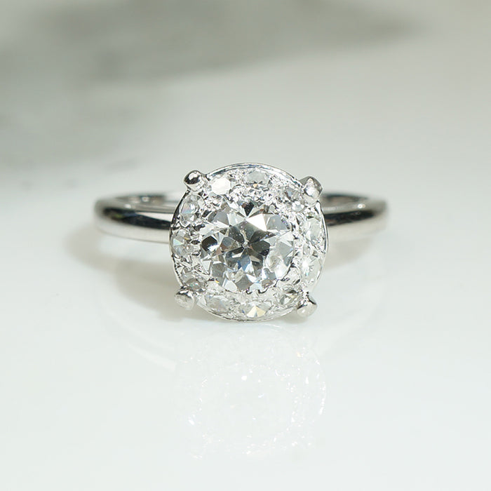 Sparkling Platinum OEC Diamond Solitaire