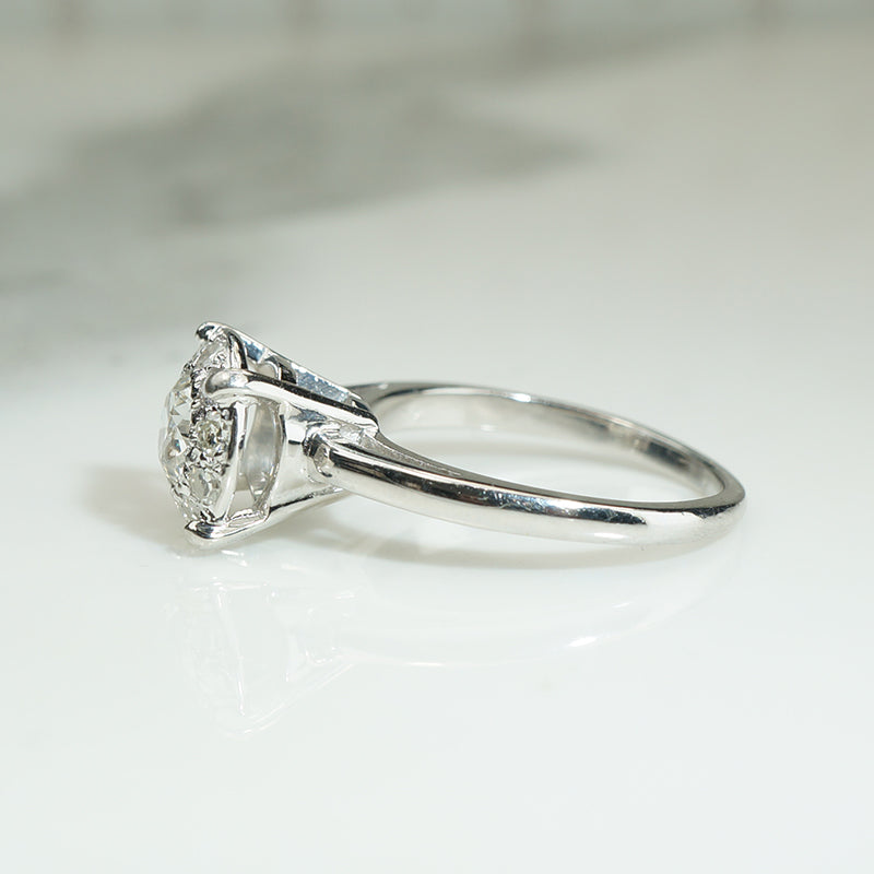 Sparkling Platinum OEC Diamond Solitaire