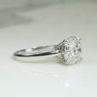 Sparkling Platinum OEC Diamond Solitaire