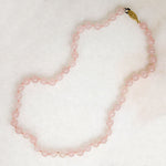 Rose Quartz Bead Necklace