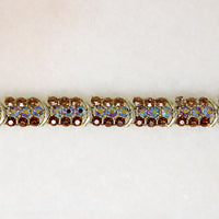 Sophisticated Autumnal Rhinestones Choker by Lisner