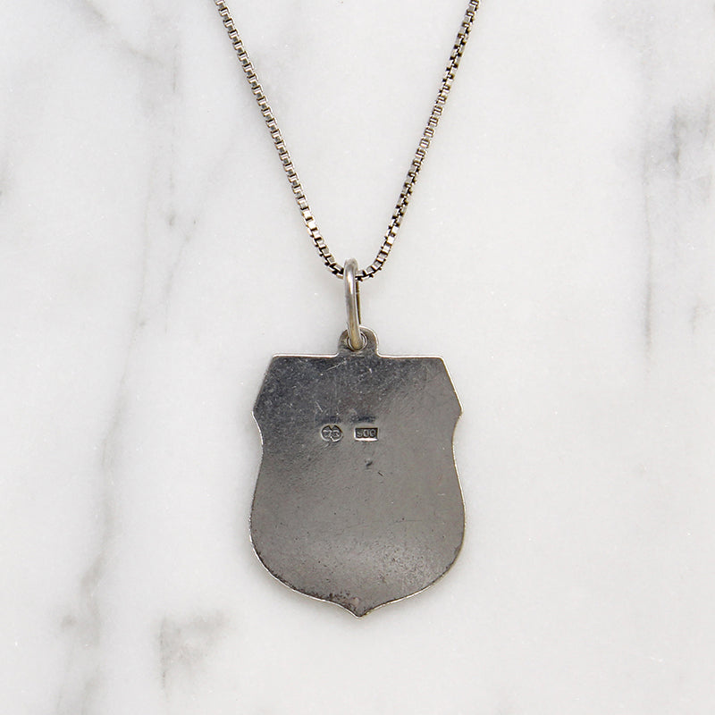 Silver Republic of Austria's Coat of Arms Pendant
