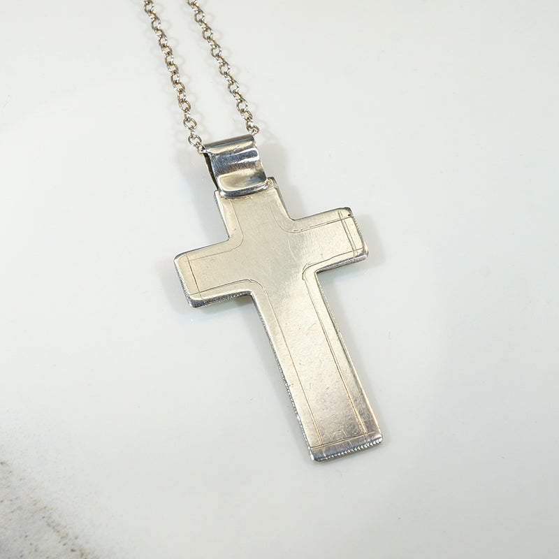 Light Weight Sterling Silver Cross Necklace