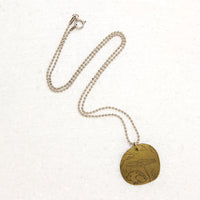 Frog & Toadstool Pendant on Shot Bead Chain