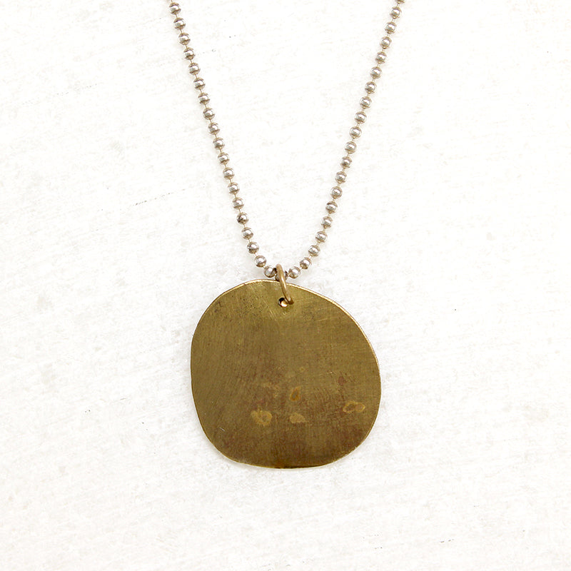 Frog & Toadstool Pendant on Shot Bead Chain
